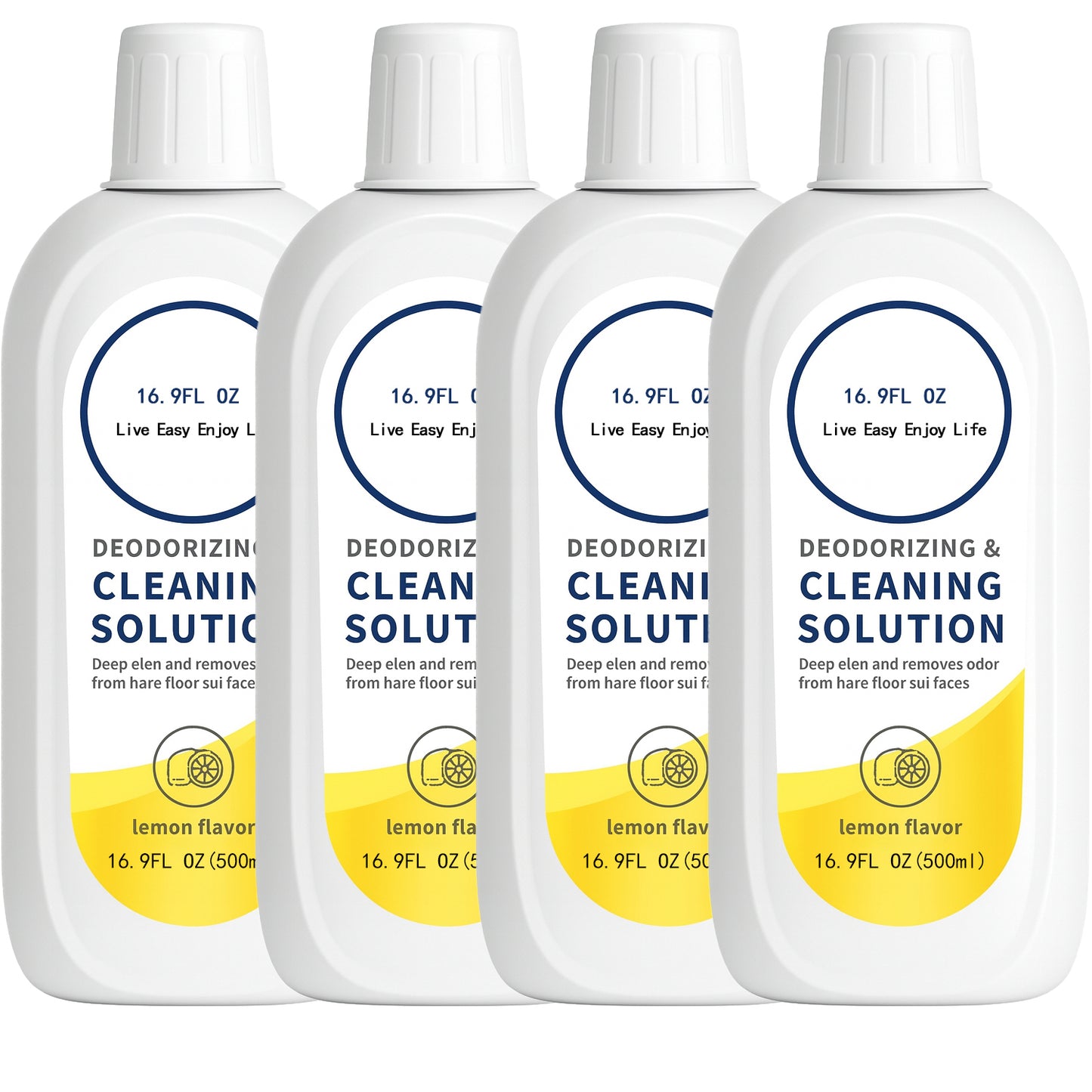 Floor Cleaning Liquid Solution Lemon Flavor 500ml*2, Compatible for Tineco FLOOR ONE S5/S3/IFLOOR3/IFLOOR2, Compatible for IFLOOR SERIES Vacuum Robot