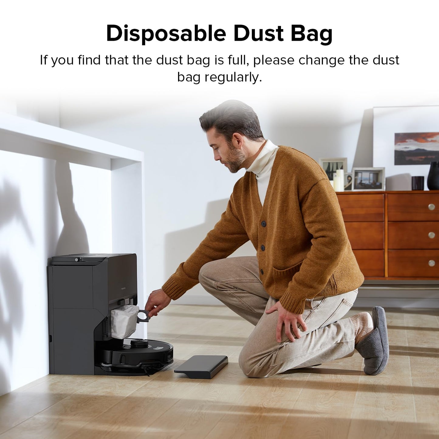 roborock 6 Packs Disposable Dust Bags for QRevo series S8MaxVUltra, S8MaxUltra, QrevoMaxV, QrevoPro, Qrevo Curv CurvX, QrevoCurvS5X,QrevoEdge,Saros10series,Qrevo Slim, QrevoEdgeS5A,QV 35A Robot Vacuum(副本)