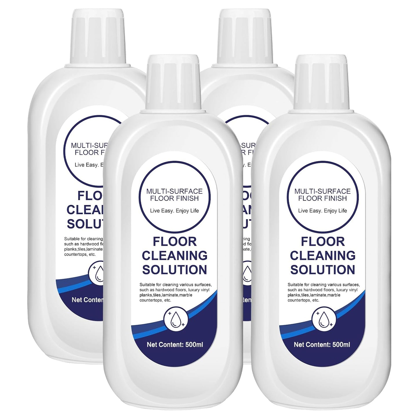 Multi-Surface Floor Cleaning Solution Compatible with Tineco, Cleaner Refill for All Mopping Robot Vacuums and Cordless Wet/Dry Mops (4 Bottle Pack, Original)