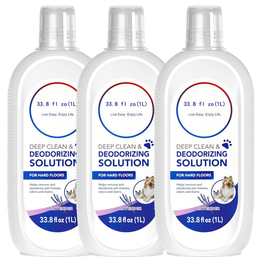 Tineco Floor Cleaning Solution 1L, Lavender Scent, Deep Cleans of Multiple Hard Floors for iFLOOR Series, FLOOR ONE S3 / S5 / S6 / S7 / S9 Artist Series Wet Dry Vacuum, EXCEPT Steam Machines (3pcs)