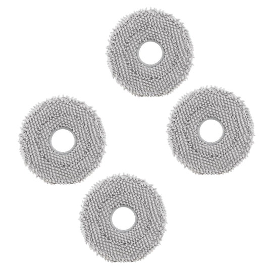 roborock 4 Pack Microfiber Mop Cloths for Q Revo, Qrevo MaxV, Qrevo S, Qrevo Pro, Qrevo Slim Qrevo S5V Robot Vacuum Cleaner, Mop Pad Replacement Accessories