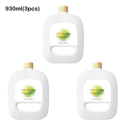 Floor cleaning solution compatible with Narwal Freo/Freo X Ultra/J4/J3/J2/J1 Lemon & Basil Scented 930ml(31.4 fl.oz) Multi-Surface decontaminating Floor Cleaning Fluid(3 pack 100.2 fl.oz)