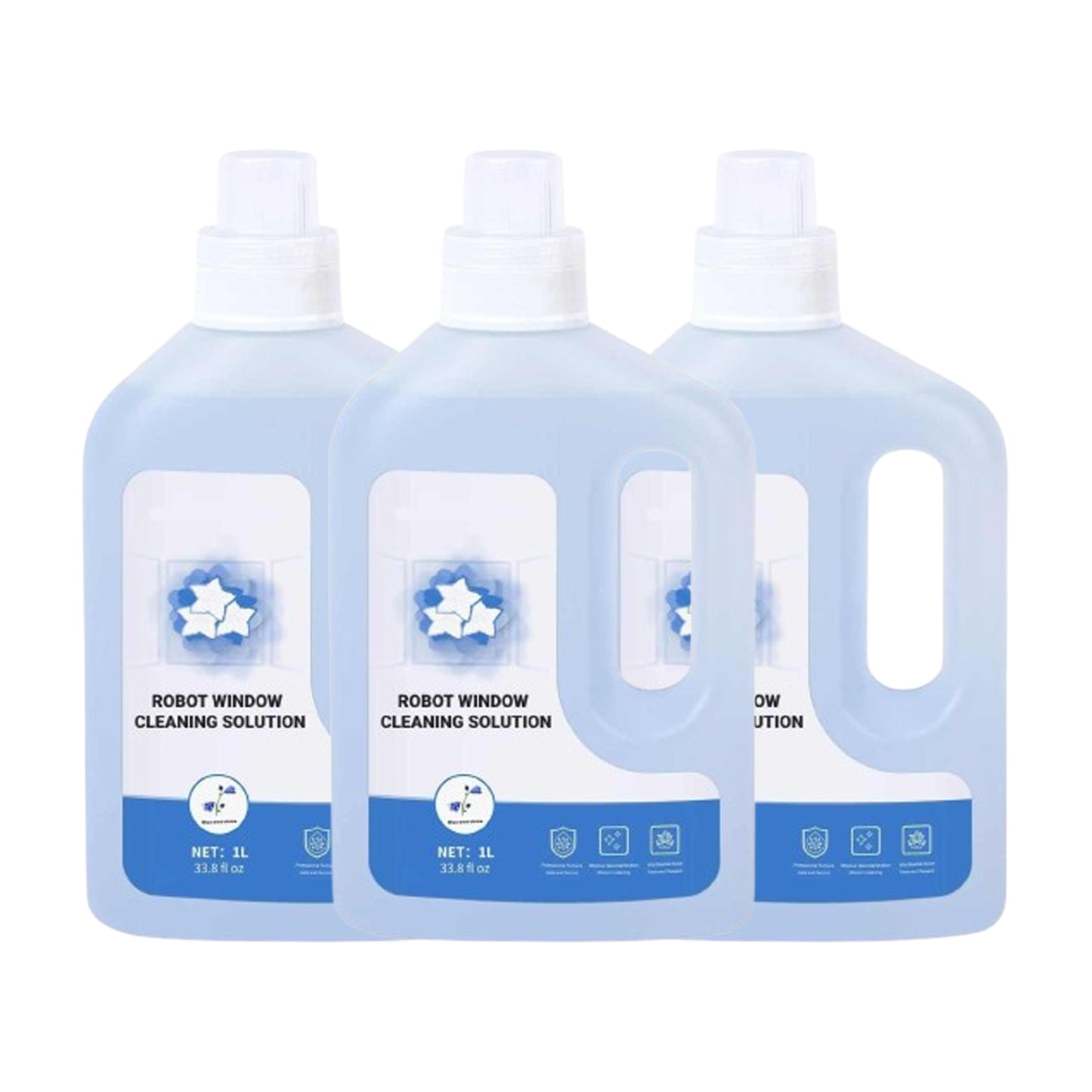 Window Cleaner 1L, Cleaning Solution Compatible with ECOVACS Winbot W1 Pro/W2 Pro Omni/Winbot Mini Window Cleaning Robot