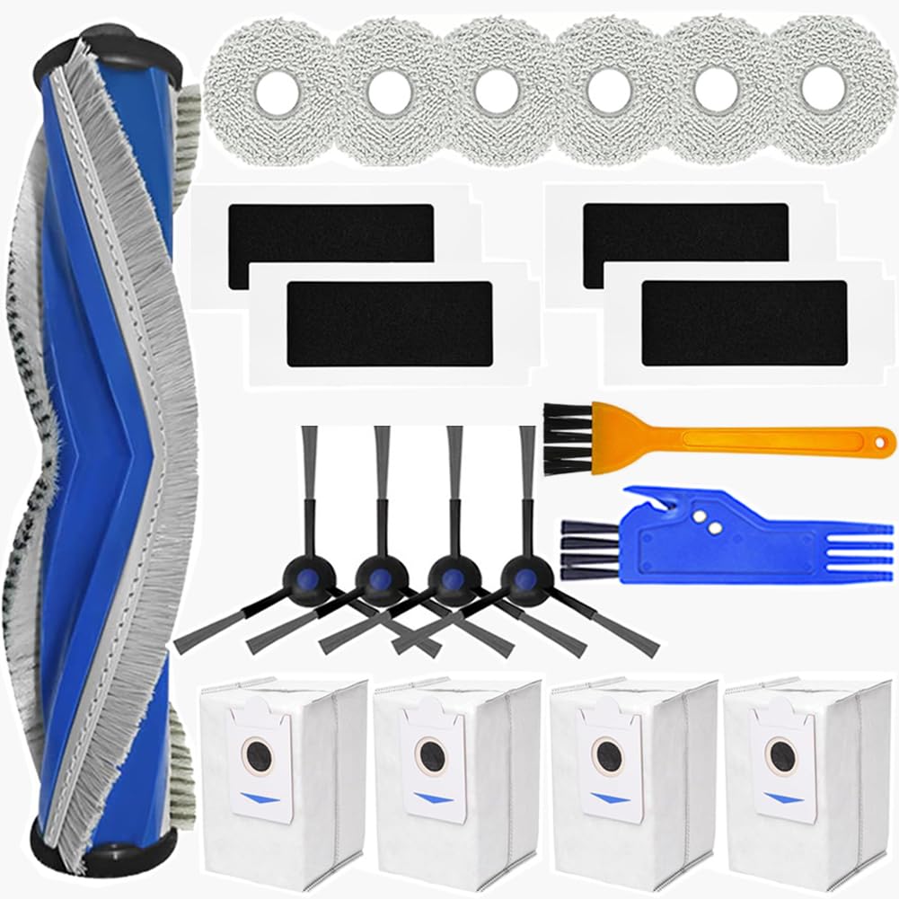 Replacement Parts for Ecovacs Deebot T30S/T30S AI/T30S PRO/T30S CARE Vacuum Cleaner Accessories Kit（21 Pack）