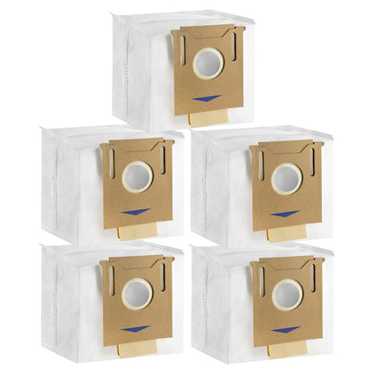 5 Pack Dust Bags For Yeedi K781+,For ECOVACS Deebot Ozmo T8, T8 Aivi, T8+ T8 AIVI+, T8MAX, N8 Pro Plus/N8 Pro, N8+ Plus, N8 Pro+, T9 AIVI T9 PRO T9 MAX DX93, DDX96, Vacuum Cleaner Parts