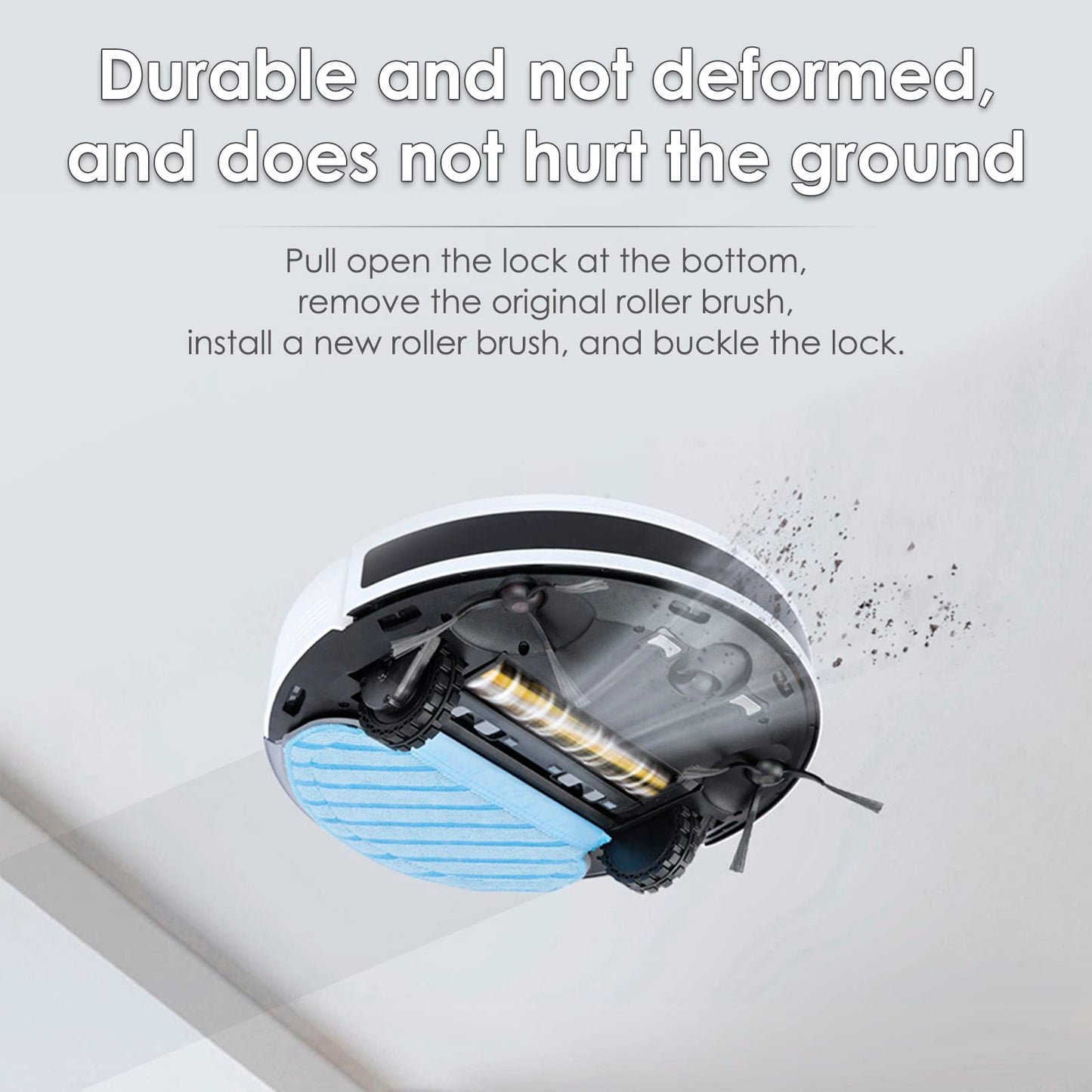 (3 Pieces) N10 Roller Brushes Main Brush Replacement Parts for Ecovacs DEEBOT OZMO N10 N10 Plus 920 950 T8 AIVI Max T9 T5 N5 N7 N8+ N8 Pro DX55 DX93 DJ65 Roller Brush