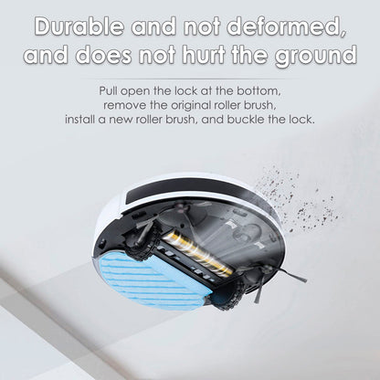 (3 Pieces) N10 Roller Brushes Main Brush Replacement Parts for Ecovacs DEEBOT OZMO N10 N10 Plus 920 950 T8 AIVI Max T9 T5 N5 N7 N8+ N8 Pro DX55 DX93 DJ65 Roller Brush