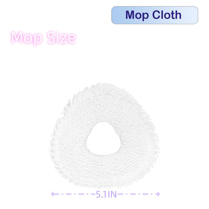 Replacement Mop Pads Compatible with Narwal Freo/Freo Pro/X Ultra/Z Ultra/Z10/T10/J3/J4 Microfiber Resuable Mop Cloth Robot Vacuum Cleaner Accessories