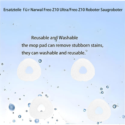 Replacement Accessories Kit For Narwal Freo Z10 / Z10 Ultra Robot Vacuum（14 Pack）