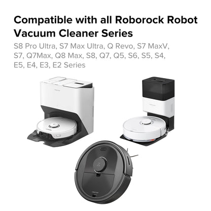 roborock Side Brushes Replacement (4 Pieces) for S8 Pro Ultra, S7 Max Ultra, Qrevo, Roborock Qrevo Slim, Series of S7 MaxV/S7/Q7Max/Q8 Max/S8/Q7/Q5/S6/S5/S4/E5/E4/E3/E2 Robot Vacuum Cleaner