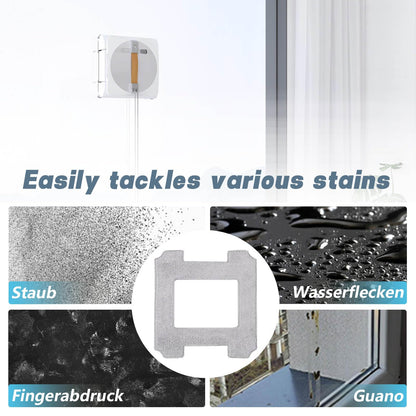 Cleaning Rag for Ecovacs Winbot W2 Omni, W1 Pro, W1 Window Vacuum Cleaner Robot, Washable and Reusable W2 Omni Mop Cloth W1 Mop Pad Accessories 9 Pcs