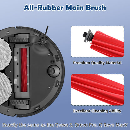 Accessories Replacement Kit for Roborock Q Revo S, Q Revo Pro, Q Revo Plus Robot Vacuum（18 Pack）