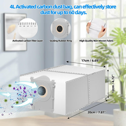 Accessories Kit for ECOVACS DEEBOT T80 Omni Robot Vacuum（21 Pack ）