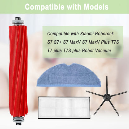 Roborock Compatible Replacement Parts Compatible with Roborock S7 / T7 series Robot Vacuum（16Pack）