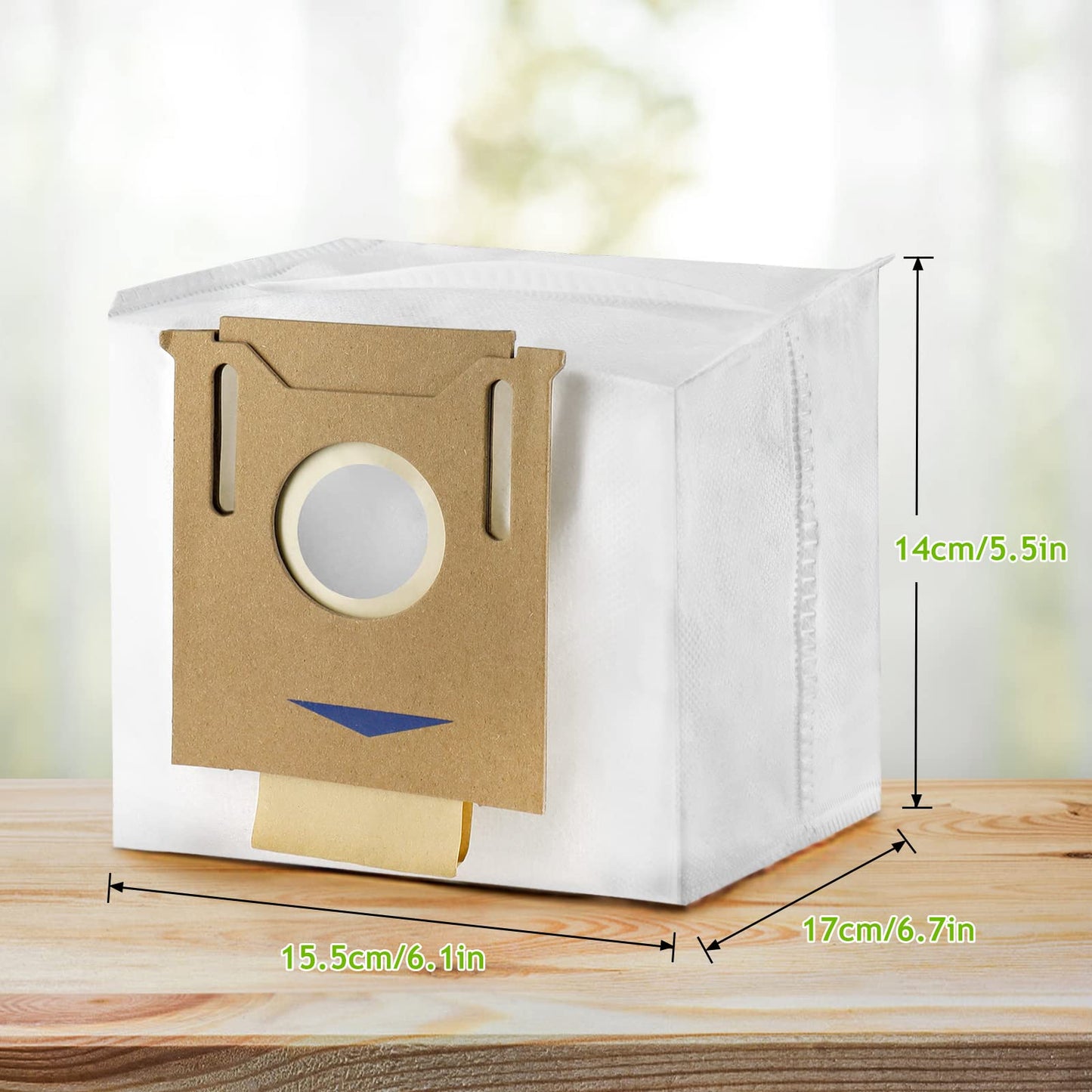 5 Pack Dust Bags For Yeedi K781+,For ECOVACS Deebot Ozmo T8, T8 Aivi, T8+ T8 AIVI+, T8MAX, N8 Pro Plus/N8 Pro, N8+ Plus, N8 Pro+, T9 AIVI T9 PRO T9 MAX DX93, DDX96, Vacuum Cleaner Parts