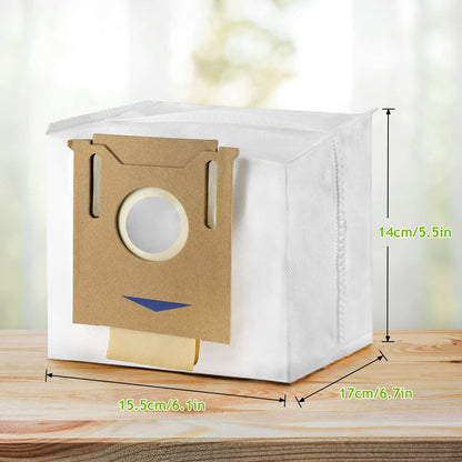 5 Pack Dust Bags For Yeedi K781+,For ECOVACS Deebot Ozmo T8, T8 Aivi, T8+ T8 AIVI+, T8MAX, N8 Pro Plus/N8 Pro, N8+ Plus, N8 Pro+, T9 AIVI T9 PRO T9 MAX DX93, DDX96, Vacuum Cleaner Parts