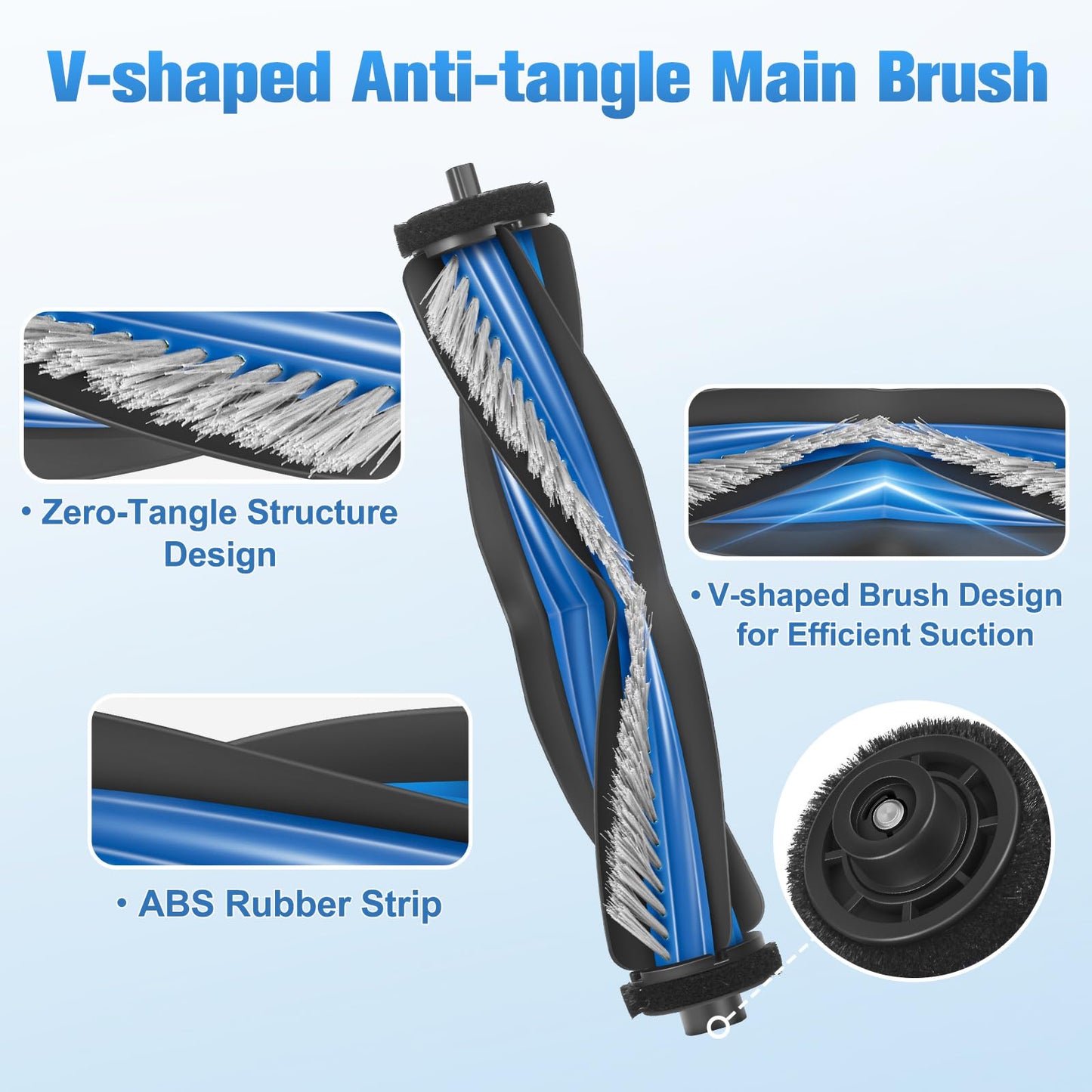 Accessories Kit for ECOVACS DEEBOT X8 PRO OMNI Compatible with Yeedi S14 Plus Vacuum Cleaner（21Pcs）