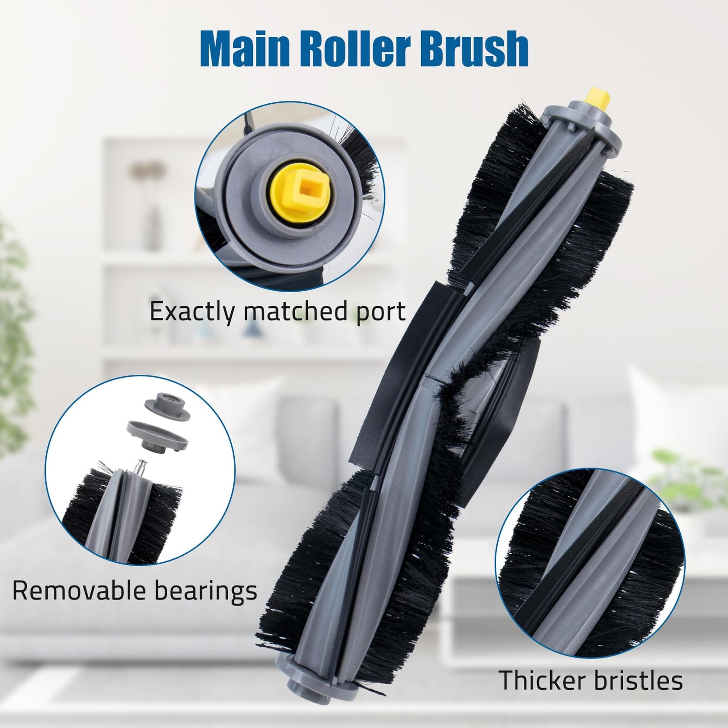 Replacement Accessories Kit For Ecovacs Deebot X1 TURBO/OMNI Robot Vacuum Cleaner Parts（18 Pcs）