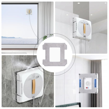 Cleaning Rag for Ecovacs Winbot W2 Omni, W1 Pro, W1 Window Vacuum Cleaner Robot, Washable and Reusable W2 Omni Mop Cloth W1 Mop Pad Accessories 9 Pcs