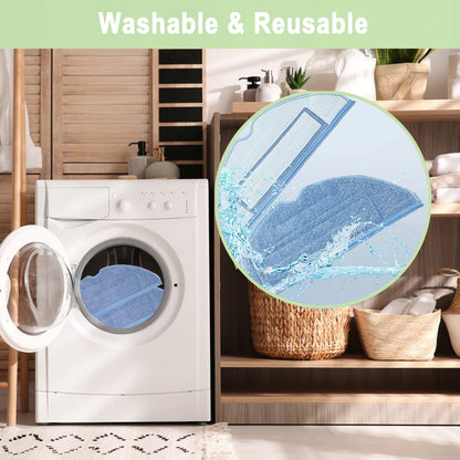 Vacuum Mop Replacement Pads for Roborock S7 / S8 / T7 / T7S series Robot Vacuum,8 Pack Microfiber Mop Pads（8 Pack）