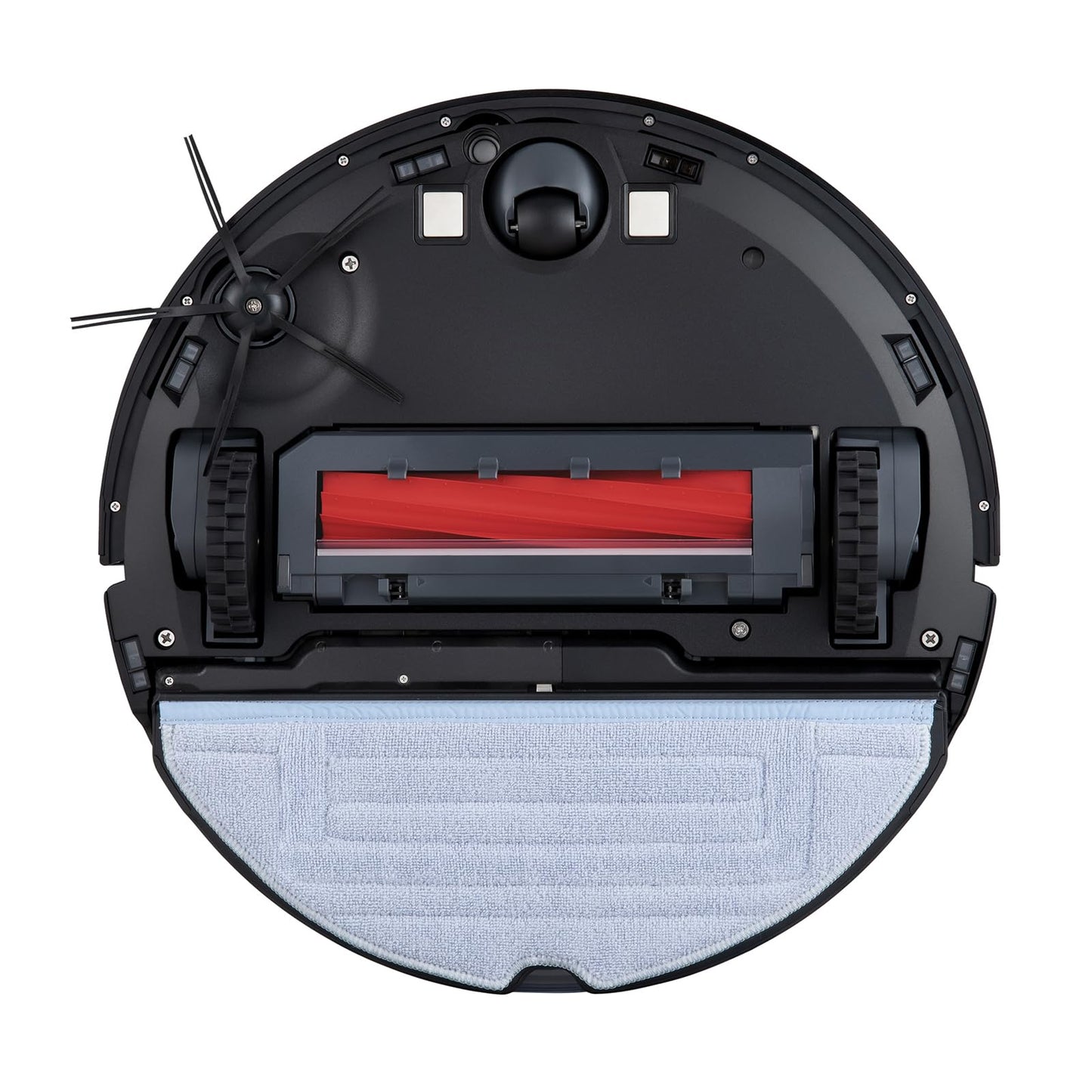 roborock Rubber Main Brush Cover Guards for S7/Q5/Q7 Robot Vacuum Roller Brush Cover Replacement Parts (Black)