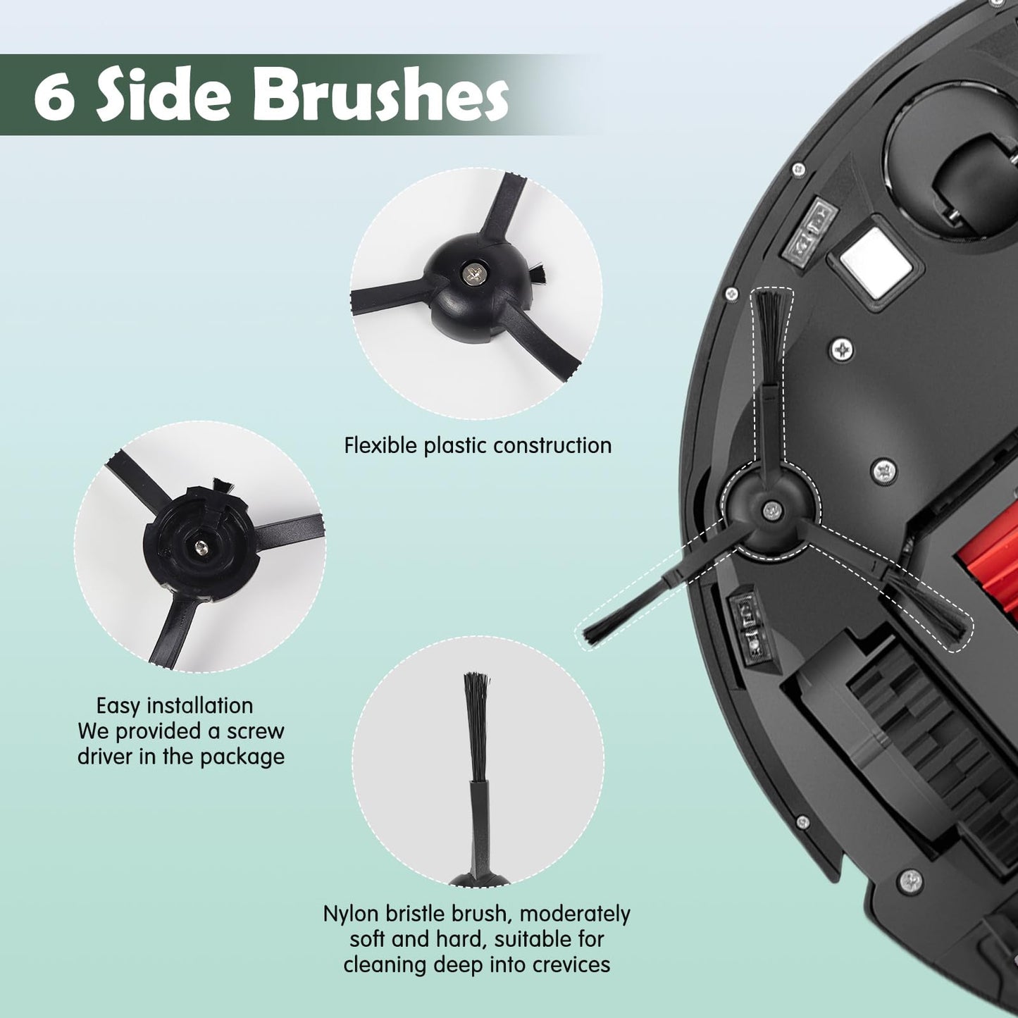 Accessories Kit Replacement Compatible with Roborock Q5 Pro / Q8 Max series Robot Vacuum（17 Pack）