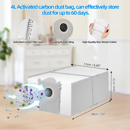 Accessories for ECOVACS DEEBOT T50 PRO Omni / T50 Omni Robot Vacuum（25 Pack）