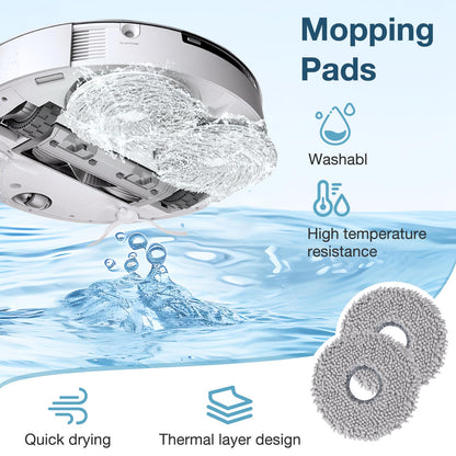 Replacement Parts for ECOVACS T20 Omni/Max/Pro Vacuum Cleaner Accessories Kit（20 Pack）