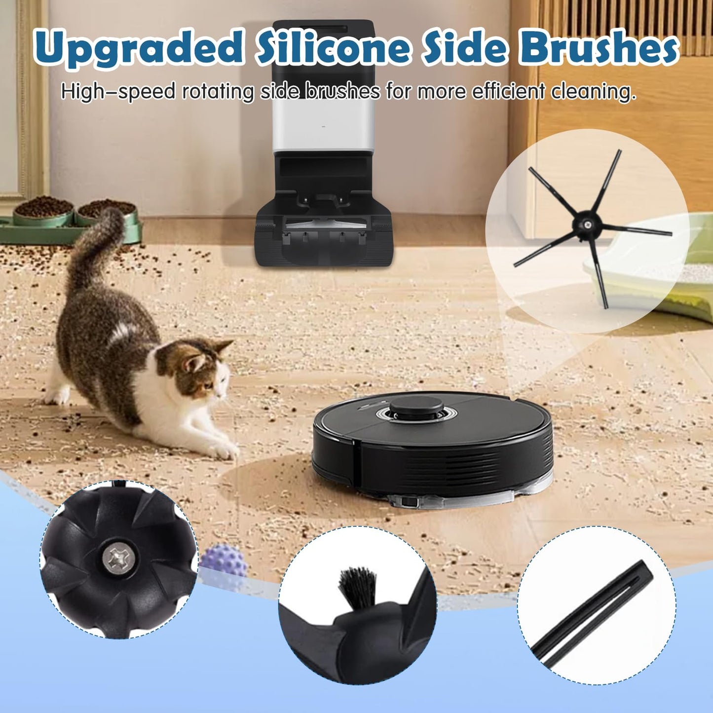 Accessories Kit Replacement Compatible with Roborock Q7 series Robot Vacuum(Not for Q7 M5)-18 Pack