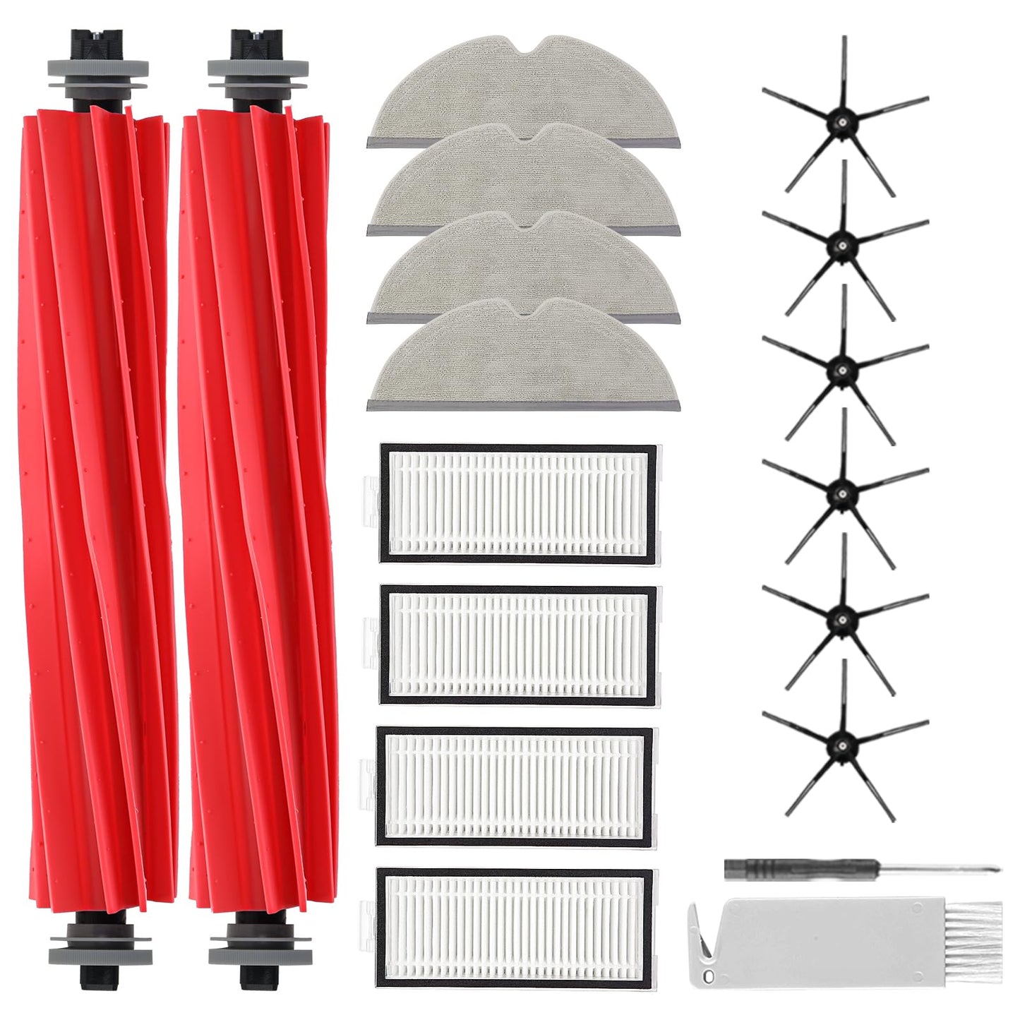 Accessories Kit Replacement Compatible with Roborock Q7 series Robot Vacuum(Not for Q7 M5)-18 Pack