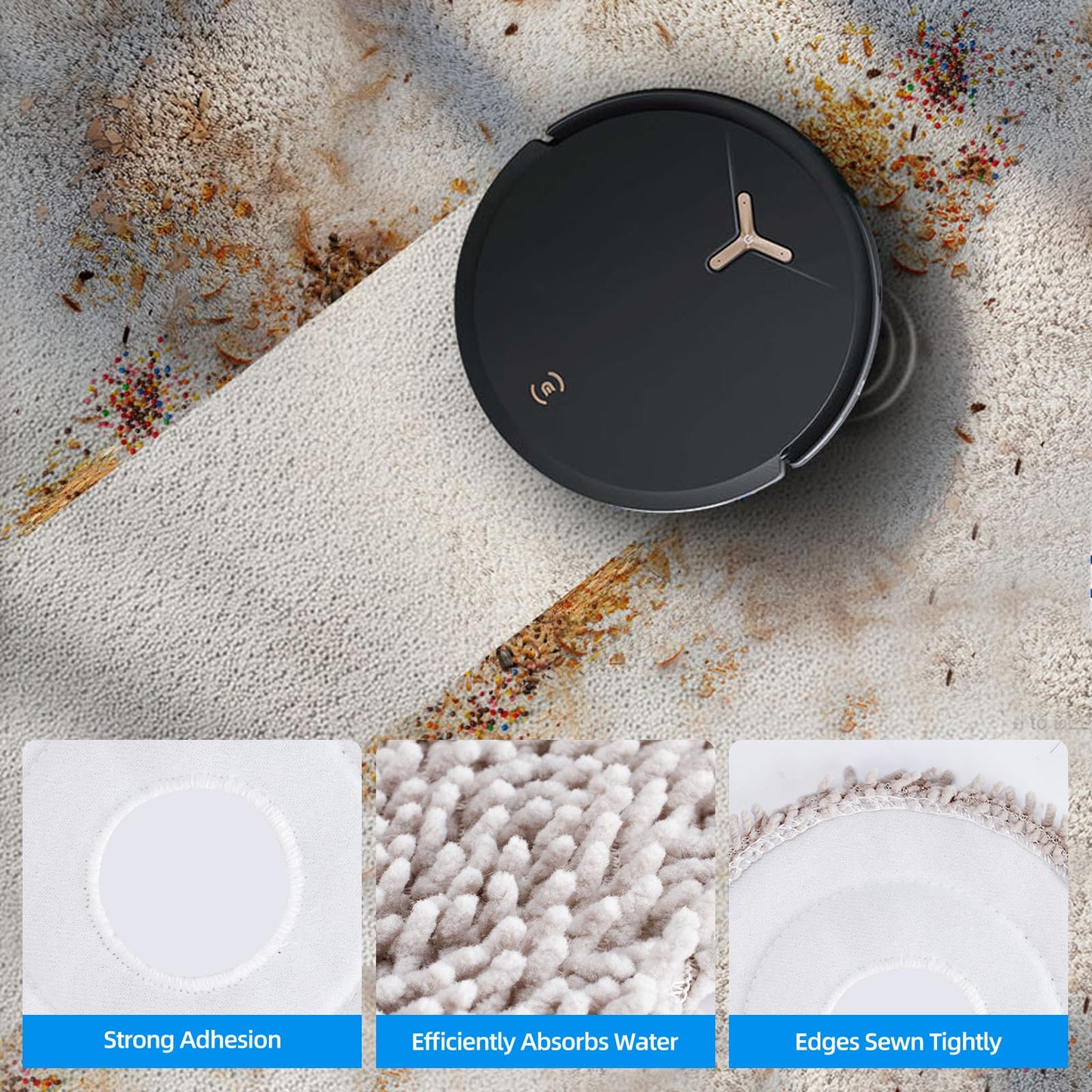 Accessories for ECOVACS DEEBOT T50 PRO Omni / T50 Omni Robot Vacuum（25 Pack）