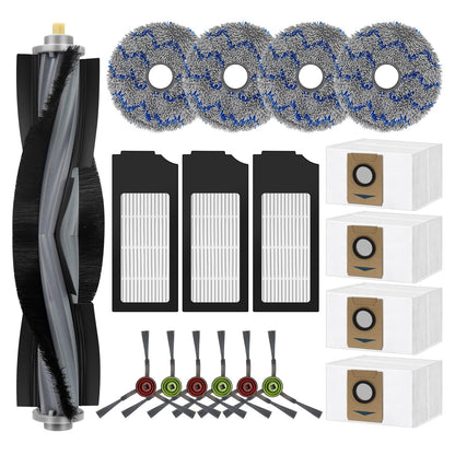 Replacement Accessories Kit For Ecovacs Deebot X1 TURBO/OMNI Robot Vacuum Cleaner Parts（18 Pcs）