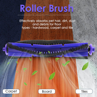 (2 Pieces) Replacement Brush Rollers Compatible with Narwal Freo Robot Vacuum and Mop Combo, Replacement Parts Accessory Kit, 2 Brush Rollers