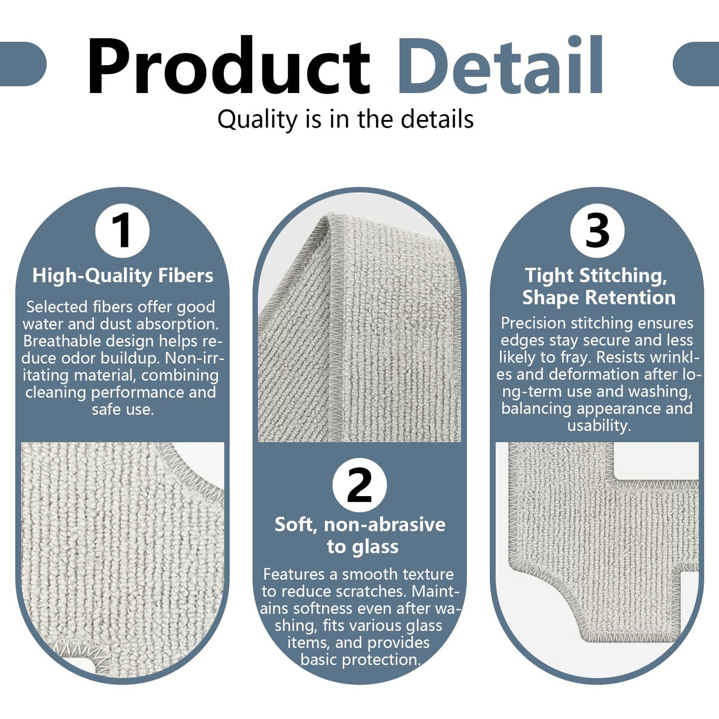 Cleaning Rag for Ecovacs Winbot W2 Omni, W1 Pro, W1 Window Vacuum Cleaner Robot, Washable and Reusable W2 Omni Mop Cloth W1 Mop Pad Accessories 9 Pcs