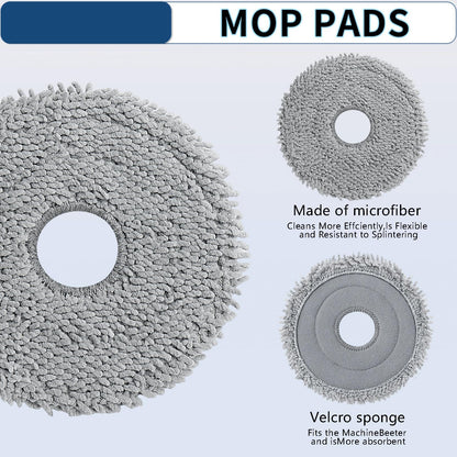 Replacement Parts for Roborock Qrevo Vacuum Cleaner Accessories Kit（19 Pack）