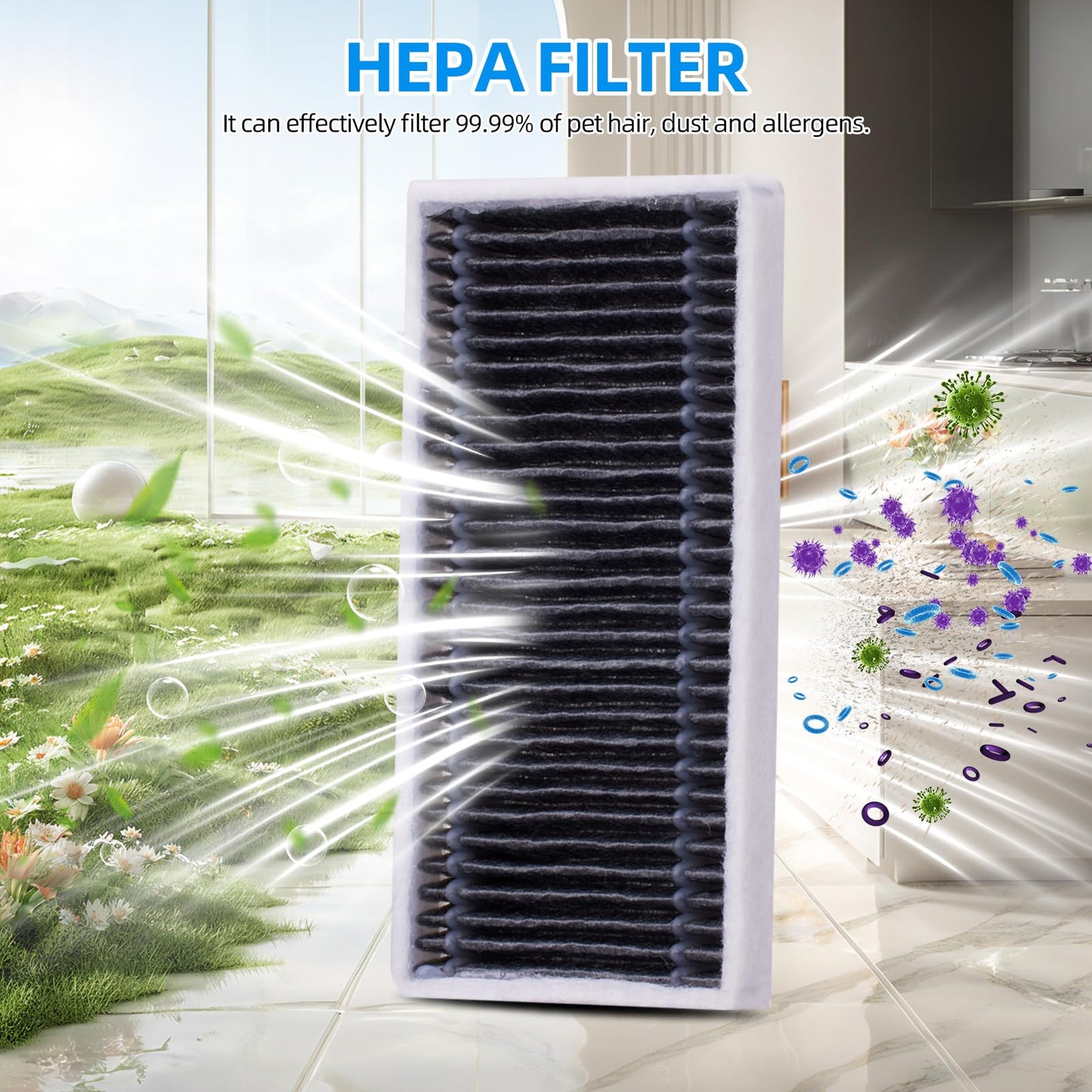 Accessories Kit for ECOVACS DEEBOT T80 Omni Robot Vacuum（21 Pack ）