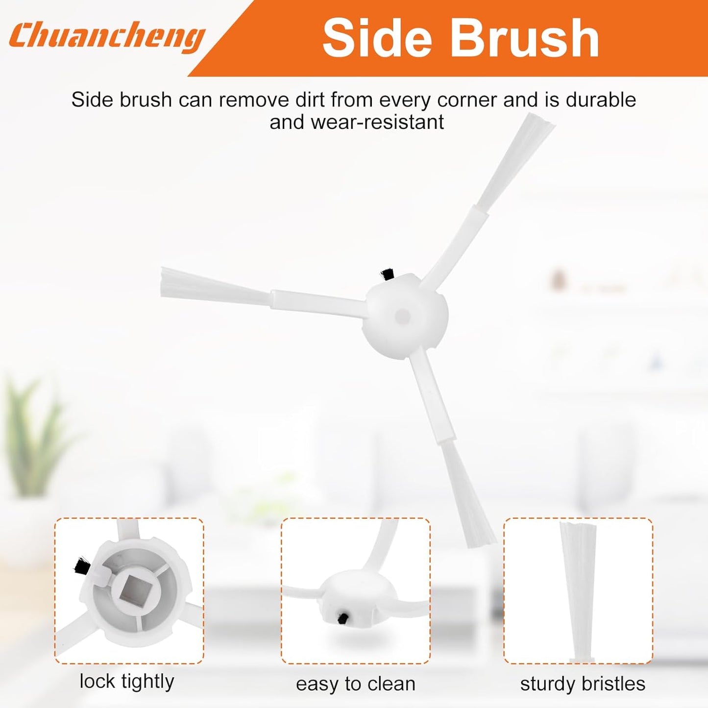 Accessories Kit for Dreame D9, D9 Max, D9 Pro, L10, L10 Pro Vacuum Cleaner Parts, Include 1 Main Brush, 6 Side Brush, 4 Filters, 4 Mop Cloth, 2 Cleaning Brush