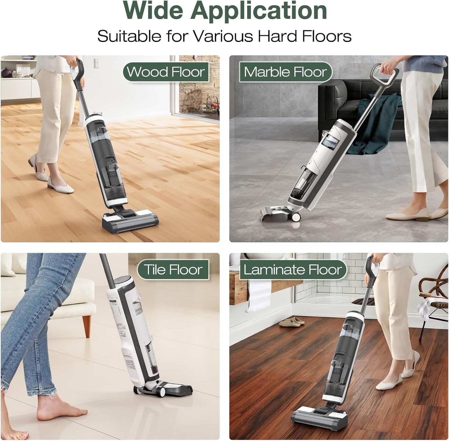 2+4 Pack iFloor 3/ S3 Brush Roller and HEPA Filter Set Compatible with Tineco iFloor 3/ Floor One S3 Cordless Vacuum Cleaner, 2 Pack Brush Rollers + 4 Pack Vacuum HEPA Filters