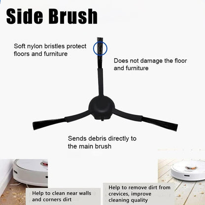 Main Side Brush, HEPA Filters, Dust Bags for Dreame Bot Z10 Pro L10 Plus Vacuum Cleaner Accessories