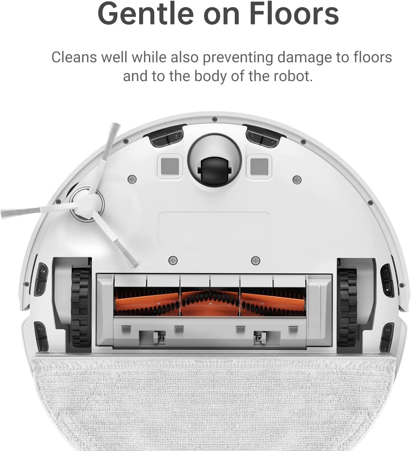 Accessories Kit for Dreame D9 Vacuum Cleaner Replacement Parts, Include 1 Main Brush, 2 Side Brush, 2 Filters, 2 Mop Pad Cloth