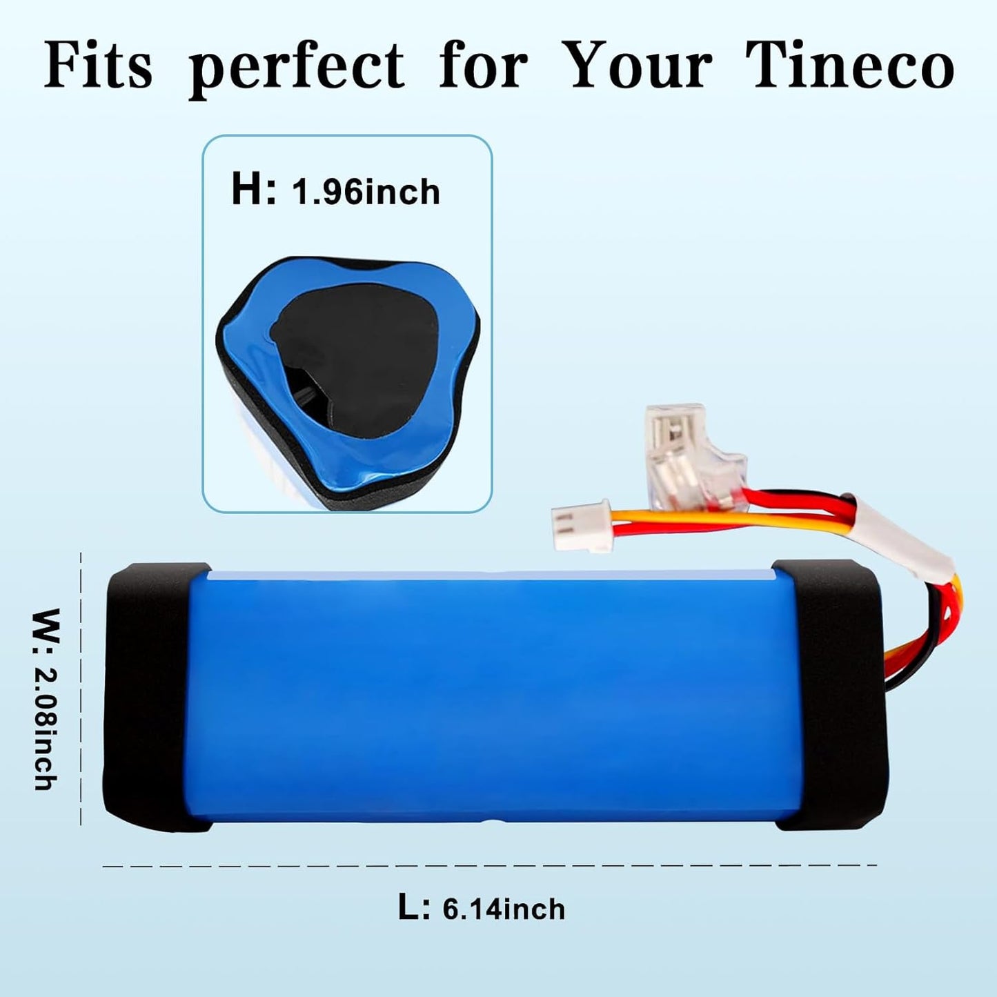 6000mAh Lithium Battery Replacement for Floor ONE S3,Floor one S3 Breeze Cordless Vacuum Cleaner