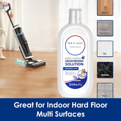 Tineco Floor Cleaning Solution 1L, Lavender Scent, Deep Cleans of Multiple Hard Floors for iFLOOR Series, FLOOR ONE S3 / S5 / S6 / S7 / S9 Artist Series Wet Dry Vacuum, EXCEPT Steam Machines (33.8 OZ)