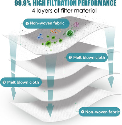 10 Pack Dust Bag Compatible with Dreametech L10s Ultra / L10 Ultra, for Dreame L20 Ultra Robot Vacuum Self-Emptying Base, 3L Large Capacity Auto-Seal Disposable Trash Replacement Bag Accessories