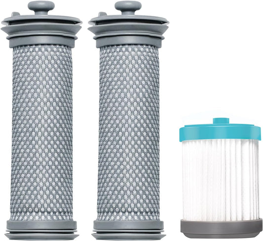 3-pack Cordless Vacuum Filter Replacement Compatible with Tineco A10 Hero, A10 Series, A11 Hero, A11 Series, PURE ONE S11, S11 Series, PWRHERO11 Snap, 2 Pre Filters & 1 HEPA Filter