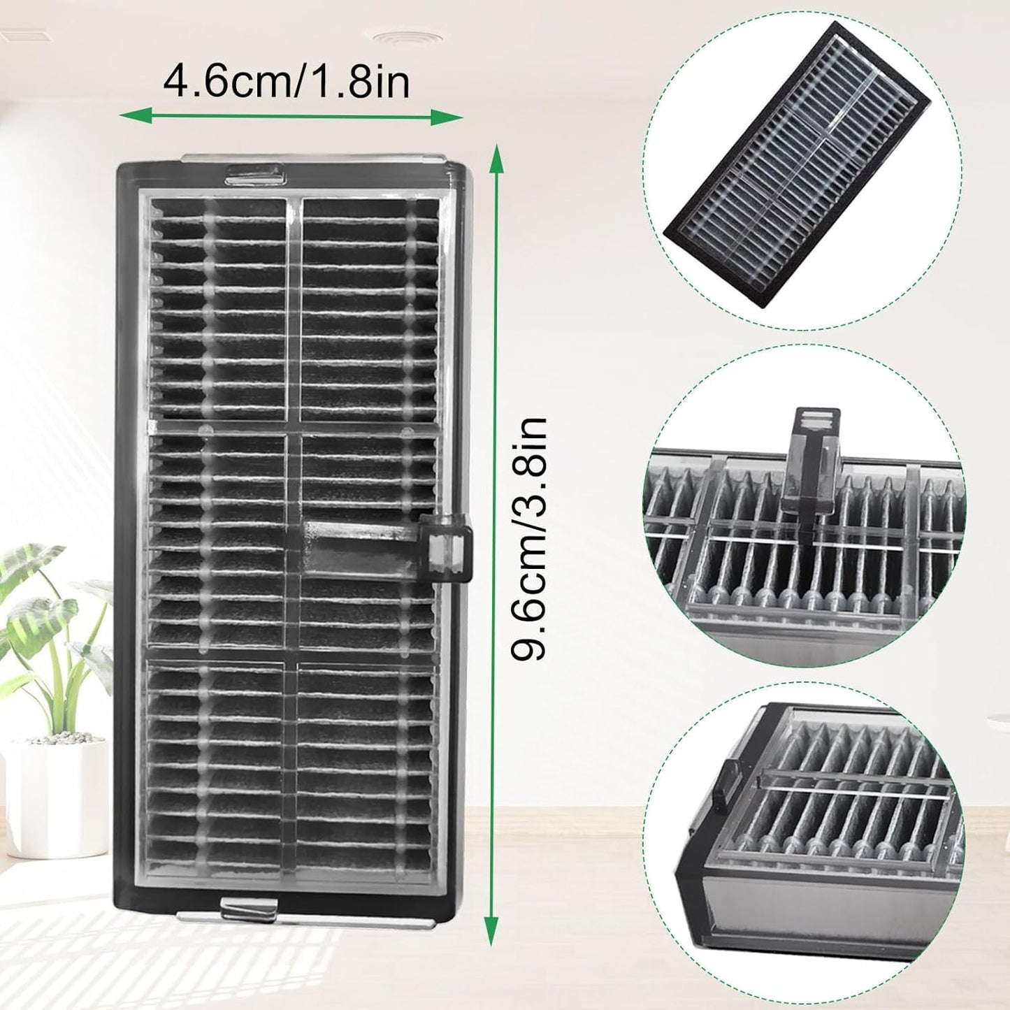 HEPA Filter Accesories for Dreame L40s Ultra CE/L10s Pro Ultra Heat/ X30 Ultra/X30 Pro Plus/X30 Pro Ultra /X40 ultra complete Vacuum Cleaner,High efficiency filtration filter Replacement Part