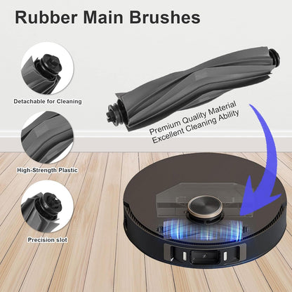 15 PCS Accessories Kit for Dreame L20 Ultra/ L30 Ultra Robot Vacuum Cleaner, Replacement Parts Main Brush, Side Brush, Washable Filter, Mop pads, Dust Bag