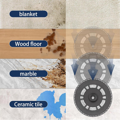 Mop Cloths With Replacement Holder, Wiping Plates for Dreame L10s Pro Ultra Heat/L10s Ultra Gen2/X30 Ultra/X40 Ultra/L20 Ultra/X40 Master/L40 Ultra, for Mova E30 Ultra Robot Vacuum Replacement Parts