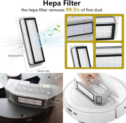 14Pcs Compatible with Dreame L10s Ultra Gen 2/X50 Ultra/L40 Ultra Robot Vacuum,3.2-Liter Large Capacity Activated Carbon Adsorptio Bags,Four-Layer Sealed Disposable dust bag,9 Week