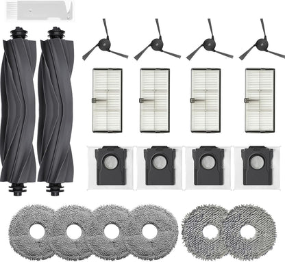Replacement Parts Accessories For Dreame X40 Ultra Complete L40 Ultra X40 Master MOVA P10 Pro Ultra Mop Pads X6; Dust bag X4; Filter HEPA X4; Main Brushes X2; Side Brushes X4