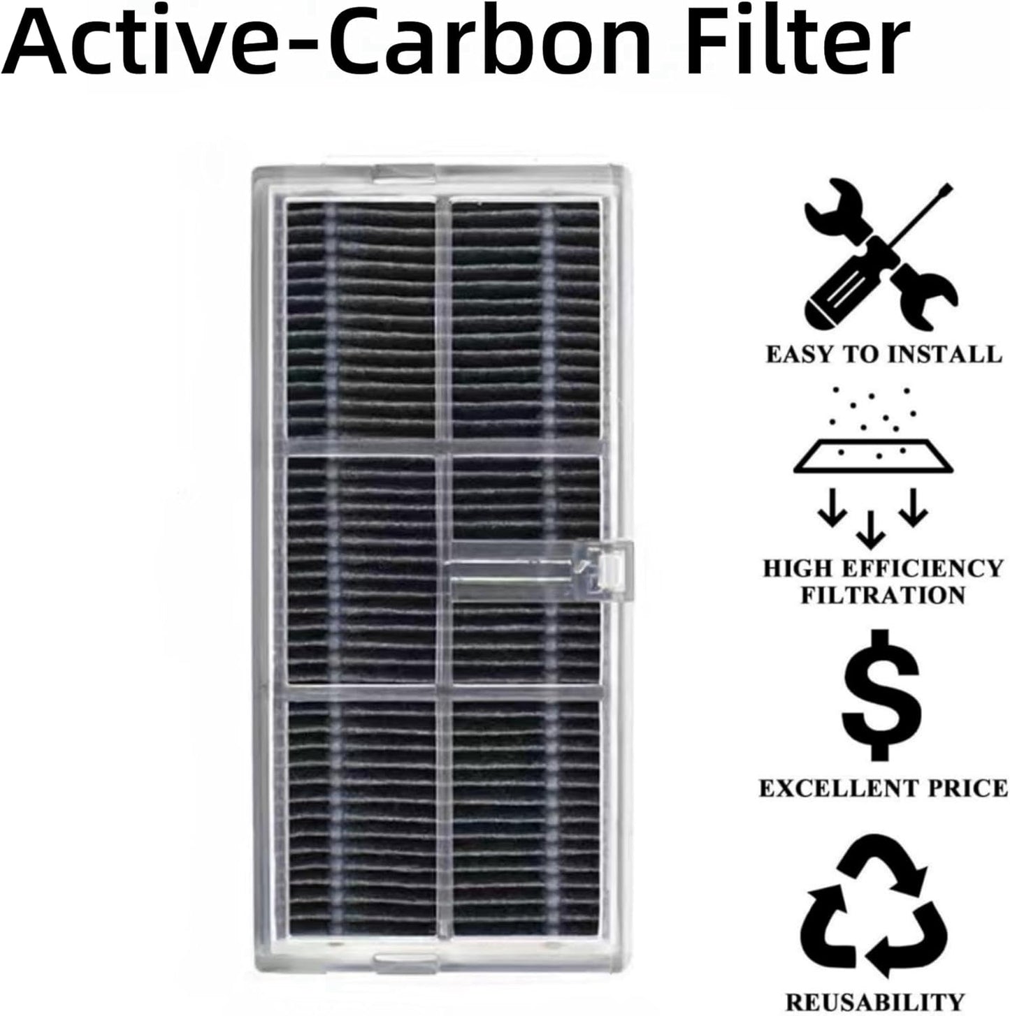 Accessories For Dreame X40 Ultra /S20/Mova P10 Pro Robotic Vacuum-2 Brush Roller+4 Mop Pads+3 Dust Bags+2 Active Carbon Filters+4 Side Brush+1 Cleaning Tool(16PCS)